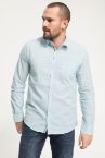 Slim Fit Polo Yaka Uzun Kollu Gömlek