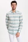 Slim Fit Polo Yaka Uzun Kollu Gömlek
