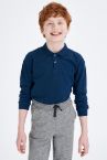 Erkek Çocuk Regular Fit Polo Yaka Uzun Kollu Tişört