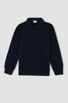 Erkek Çocuk Regular Fit Polo Yaka Uzun Kollu Tişört