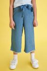 Kız Çocuk Culotte Jean Pantolon
