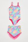 Kız Bebek Desenli Mayo Ve Bikini Altı