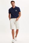 Çiçek Desenli Regular Fit Bermuda Şort