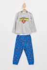 Erkek Bebek Superman Lisanslı Pijama Takımı