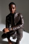 Slim Fit Dik Yaka Suni Deri Mont