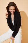 Regular Fit Crop Blazer Ceket