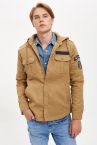 Slim Fit İçi Yumuşak Tüylü Uzun Kollu Gömlek Ceket