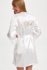 Bride Gold Sarma Nakışlı Saten Sabahlık