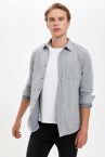 Uzun Kollu Slim Fit Basic Gömlek