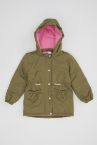 Kız Bebek Kapüşonlu Basic Mont