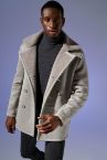 Slim Fit Ceket Yaka Süet Mont