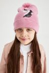 Шапка из акрила для девочек