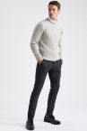 Slim Fit Bisiklet Yaka Triko Kazak