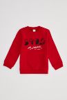 Kız Bebek 23 Nisan Atatürk Baskılı Bisiklet Yaka Sweatshirt