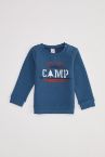 Erkek Bebek Regular Fit Bisiklet Yaka Yazı Baskılı Sweatshirt