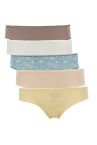 5'li Basic Desenli Bikini Külot