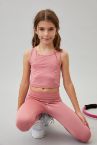 Kız Çocuk Slim Fit Crop Atlet