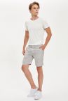 Keten Görünümlü Regular Fit Şort