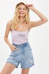 SmileyWorld İp Askılı Relax Fit Crop Atlet