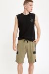 Boxy Fit Baskılı Kolsuz Tişört