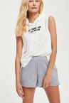 Fall In Love Kolsuz Regular Fit Baskılı İnce Kumaş Üst