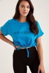 Fall In Love Kısa Kollu Yuvarlak Yaka Regular Fit Baskılı İnce Kumaş Üst