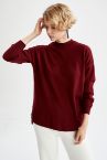 Oversize Asimetrik Kesim Triko Kazak
