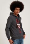 La Casa De Papel Lisanslı Slim Fit Uzun Kollu İçi Yumuşak Tüylü Sweatshirt