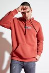 Reverse Baskılı Oversize Fit Kapüşonlu Sweatshirt