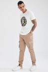 Slim Fit Kargo Cepli Jogger Pantolon