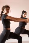 Bisiklet Yaka Slim Fit Crop Spor Tişört