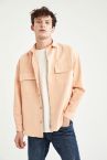 Oversize Fit Uzun Kollu Jean Gömlek Ceket