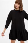 Oversize Fit Örme Uzun Kollu Elbise