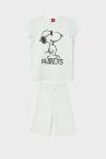 Kız Çocuk Snoopy Lisanslı Kısa Koll uPijama Takımı