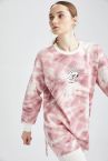 Snoopy Lisanslı Batik Relax Fit Sweatshirt Tunik