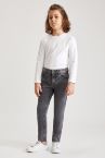 Erkek Çocuk Skınny Fit Yıpratma Detaylı Jean Pantolon