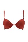 Büzgü Detaylı Push Up Üçgen Bikini Üstü