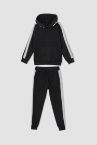 Erkek Çocuk Yazı Baskılı Sweatshirt ve Jogger Eşofman Alt Takım