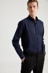 Modern Fit Uzun Kollu Basic Oduncu Gömlek