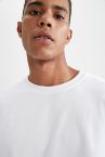 Oversize Fit Bisiklet Yaka Basic Sweatshirt