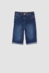 Kız Çocuk Regular Fit Jean Bermuda Şort