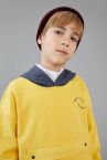 Erke Erkek Çocuk Oversize Zarf Cepli Organik Pamuk Sweatshirt