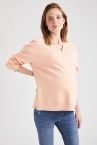 V Yaka Relax Fit Hamile Sweatshirt