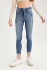 Vintage Skinny Yüksek Bel Jean Pantolon