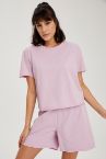 Basic Relax Fit Kısa Kolu Pijama Üstü