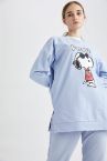 Regular Fit Snoopy Lisanslı Sweatshirt Tunik