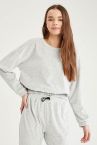 Kadife Crop Sweatshirt
