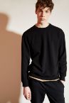 Oversize Fit Bisiklet Yaka Basic Sweatshirt