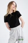 Coool Slim Fit Basic Kısa Kollu Crop Tişört