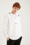 Defacto Fit Slim Fit Kapüşonlu Yazı Baskılı Sweatshirt